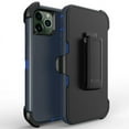 thumbnail image 1 of For Apple iPhone 12 Pro Max 6.7 inch Heavy Duty Shockproof Armor Hybrid Case Cover With Clip Blue/Blue, 1 of 7