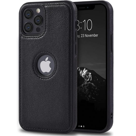 For Apple iPhone 12 / iPhone 12 Pro (6.1'') Case Luxury Leather Business Vintage Elegant Slim Non-Slip Soft Grip Shockproof Protective Cover