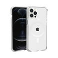thumbnail image 1 of For Apple iPhone 13 /6.1" ShockProof Hybrid Acrylic Transparent Hard PC TPU Color Frame Bumper Compatible with MagSafe Cover ,Xpm Phone Case [ Clear / White ], 1 of 6