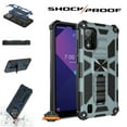 thumbnail image 1 of For Apple iPhone 13 Mini (5.4") Built in Magnetic Kickstand, Military Hybrid Heavy Duty Dual Layers Rugged Protective Phone Case Cover by Xpression [Gray], 1 of 9