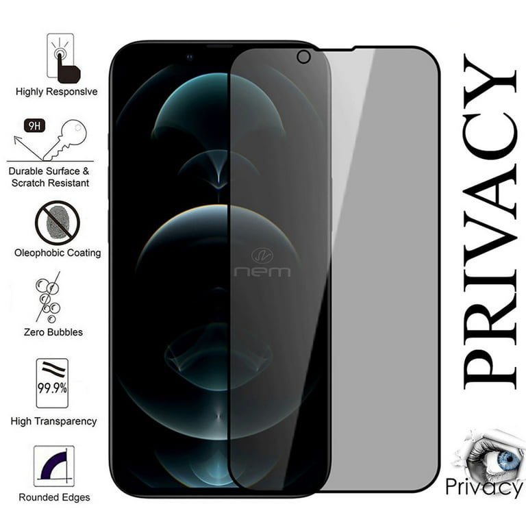 For Apple iPhone 13 Mini 5.4 inch Privacy Glass Screen Protector 