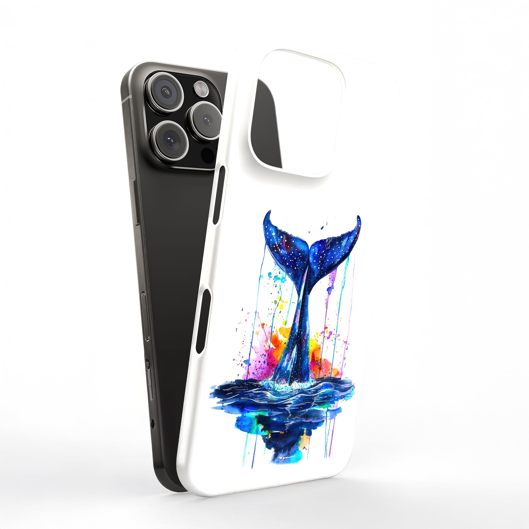 For Apple iPhone 13 Mini, Hard Shell Case, Humpback Whale7 Print ...