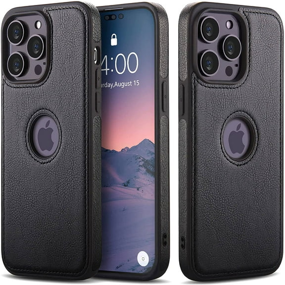 For Apple iPhone iPhone 13 Pro (6.1'') Leather Case Thin Flexible Soft Grip Luxury Vgean PU Leather Cover Durable Anti-Scratch Full Phone Cases Compatible with iPhone 13 Pro 6.1"