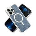 thumbnail image 1 of For Apple iPhone 13 Pro Max 6.7" Magnetic MagSafe Wireless Compatible Epoxy Glitter Shiny Sparkle Bling Hybrid Slim TPU Cover ,Xpm Phone Case [ Black ], 1 of 4