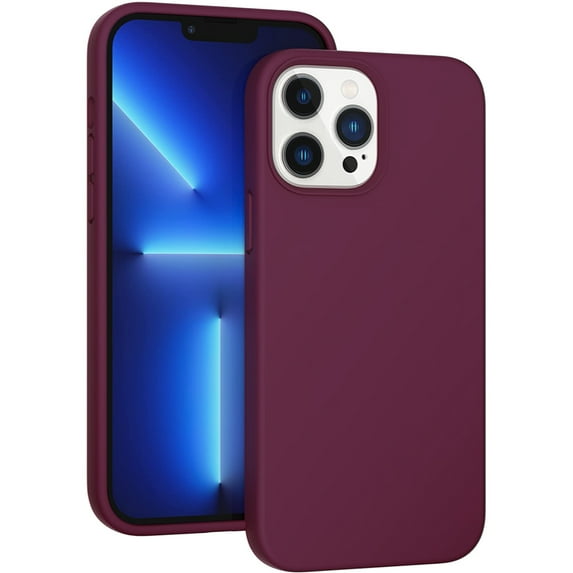 For Apple iPhone 13 Pro Max 6.7 inch Matte Color Shockproof Protective Hybrid Case Cover Purple