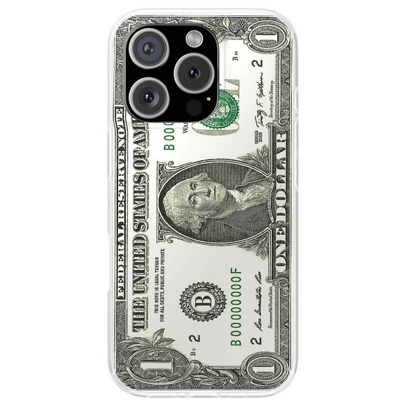 For Apple iPhone 13 Pro Max, Soft Matte Case, One Dollar Bill Print ...