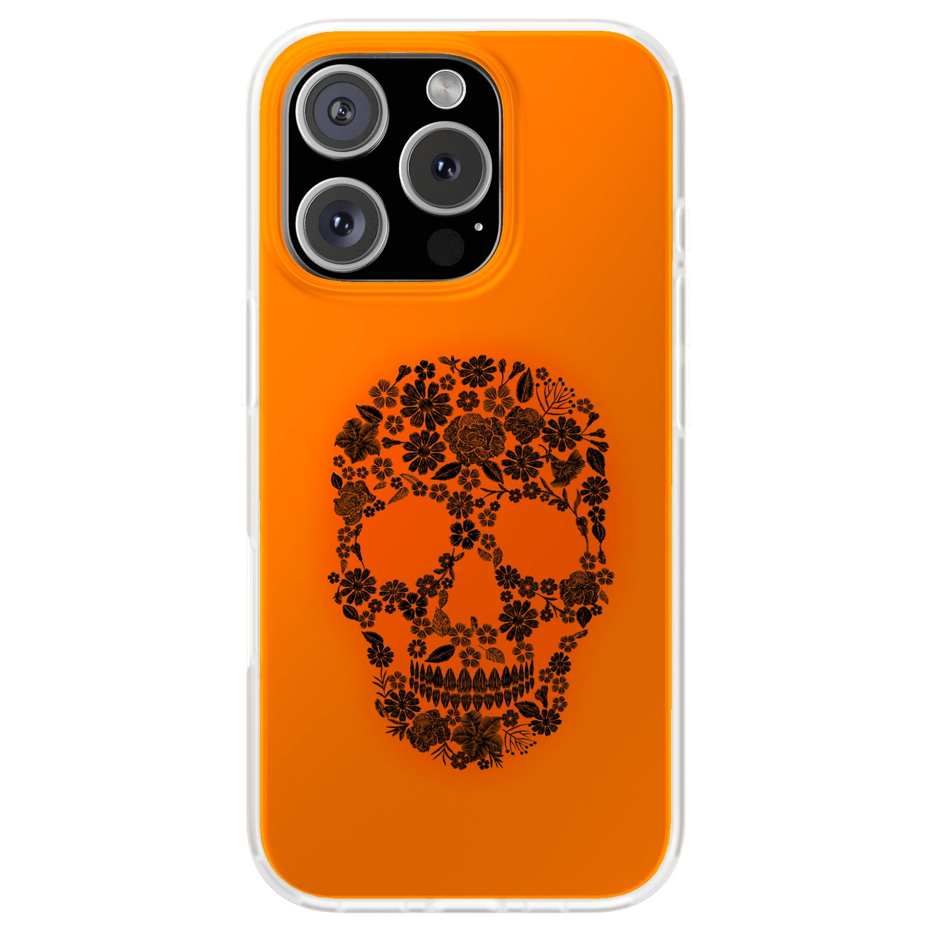 For Apple iPhone 13, Soft Matte Case, Skull Flower Print, USA - Walmart.com