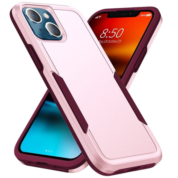 For Apple iPhone 13 mini Case Shockproof Rugged Full Body Protection Heavy Duty Dust/Drop Proof Cover Case​,Pink,For iPhone 13 mini