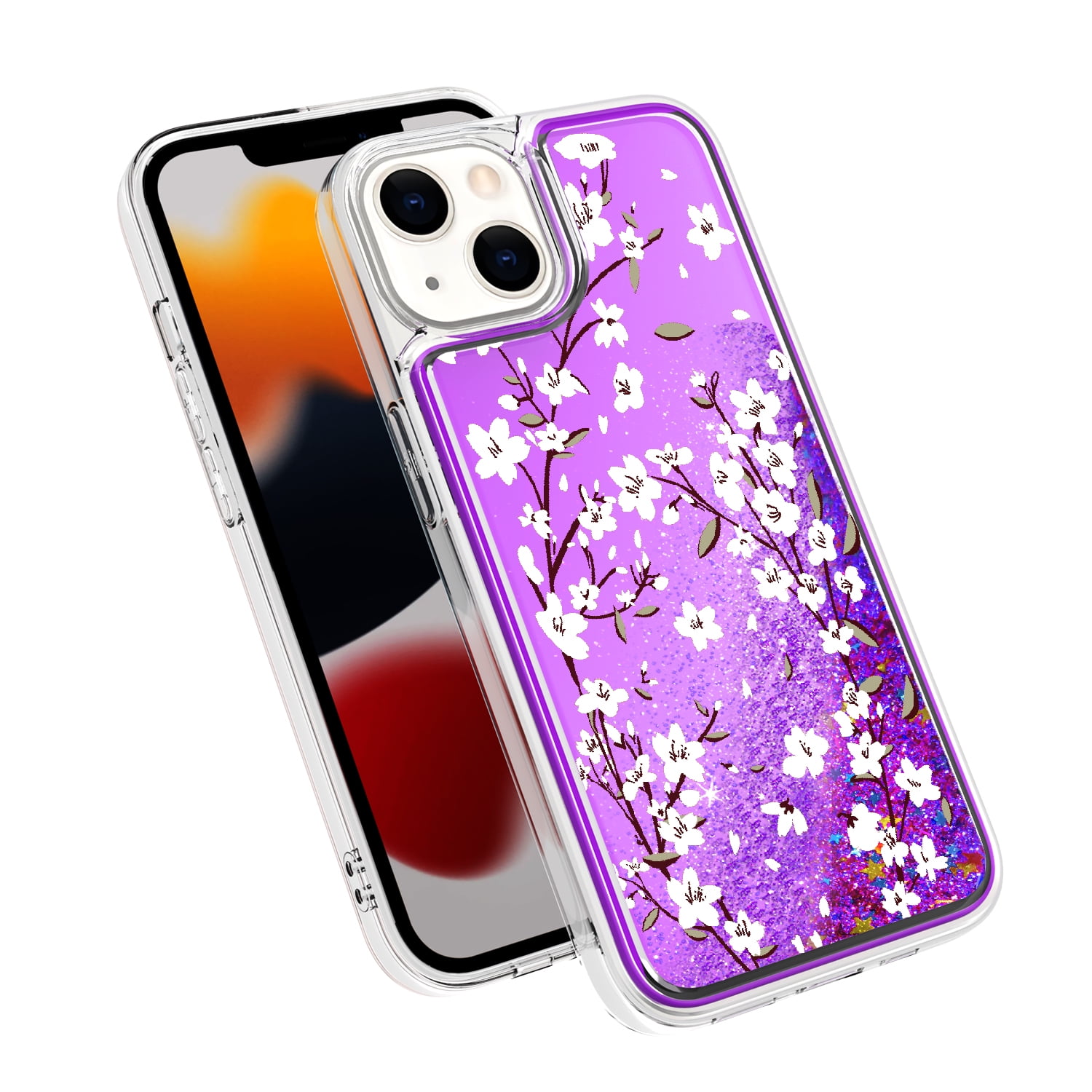  iPhone 14 Plus Mixed Flower Bouquet Floral Pattern Case : Cell  Phones & Accessories