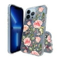 thumbnail image 1 of For Apple iPhone 14 (6.1") Floral Patterns Design Clear TPU Silicone Shock Absorption Bumper Slim Hard Back Phone Case Cover by Xpression - Flowers & Butterfly, 1 of 9