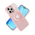 thumbnail image 1 of For Apple iPhone 14 (6.1") Magnetic Metal Matte Built-in Compatible with MagSafe Stand Hybrid Shock Armor TPU Cover ,Xpm Phone Case [ Pink ], 1 of 4