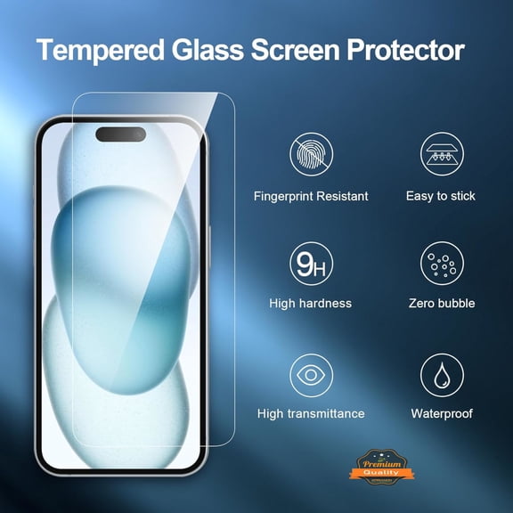 For Apple iPhone 14 HD Clear Tempered Glass Screen Protector Scratch-Resistant Film Screen Cover by Xpression  - Clear