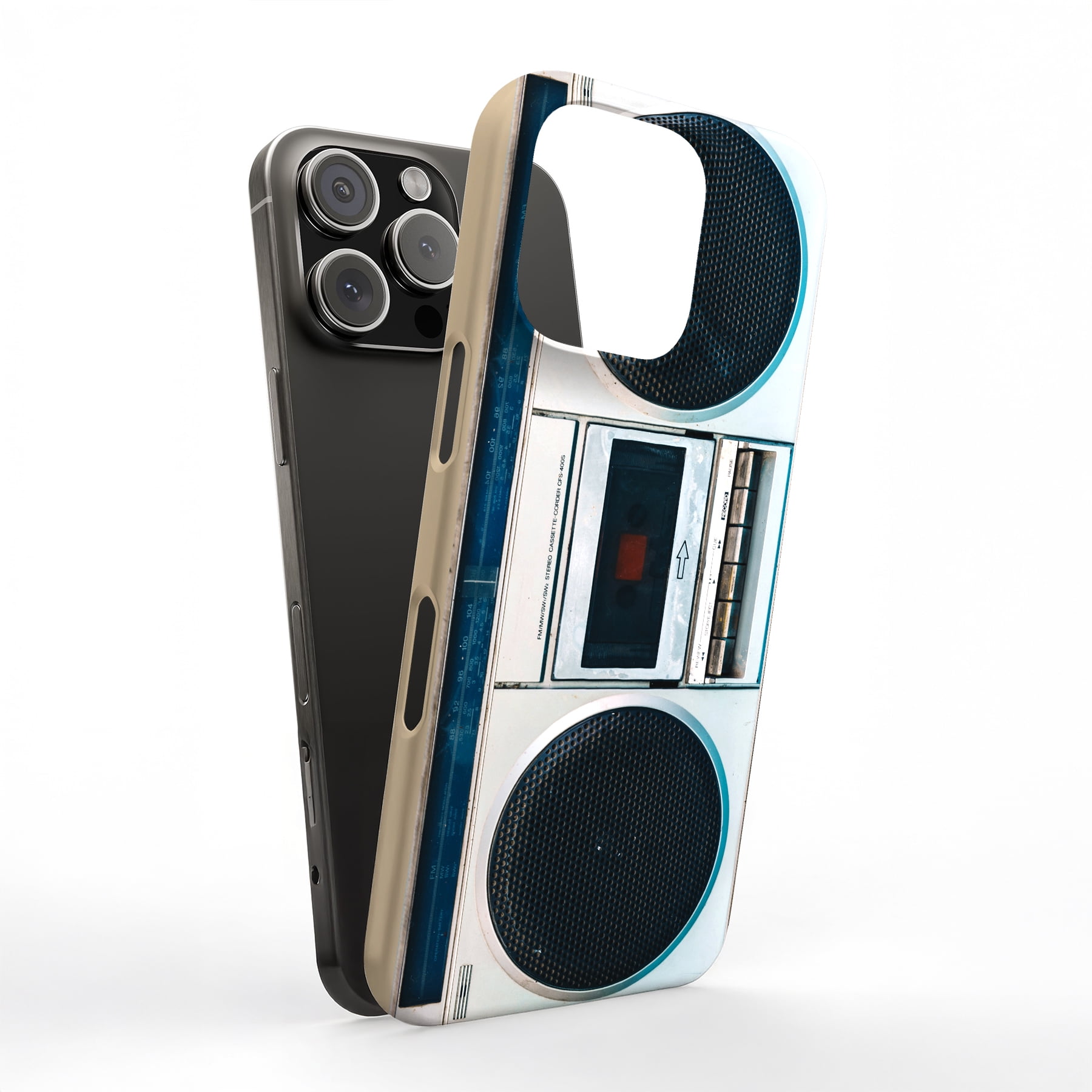 For Apple iPhone 14, Hard Shell Case, Old Radio Print, USA - Walmart.com