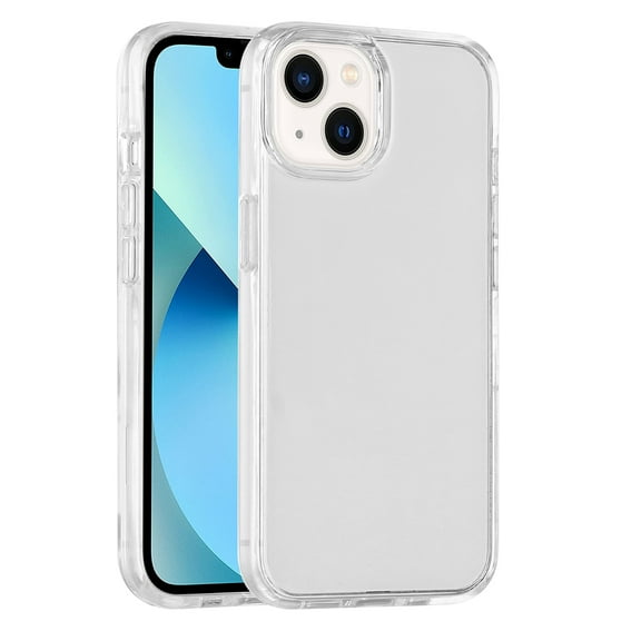 For Apple iPhone 14 Plus 6.1 inch Full Body Hybrid TPC Transparent Bumper Case Cover Clear