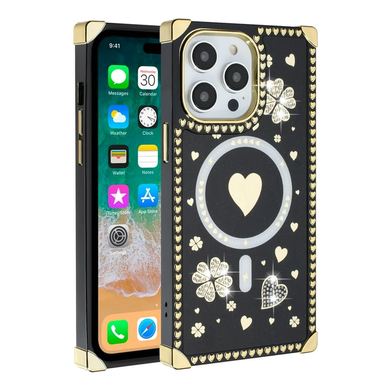 Luxury Black iPhone 14 Plus Cover