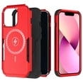 thumbnail image 1 of For Apple iPhone 14 Plus 6.7" Hybrid Heavy Duty Compatible with MagSafe Drop Protective Tough Rugged Slim Shockproof Cover ,Xpm Phone Case [ Red ], 1 of 5