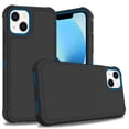 thumbnail image 1 of For Apple iPhone 14 Plus 6.7 inch Slim Dual layer Shockproof Protective Defender Armor Hybrid Case Cover Black/Blue, 1 of 5
