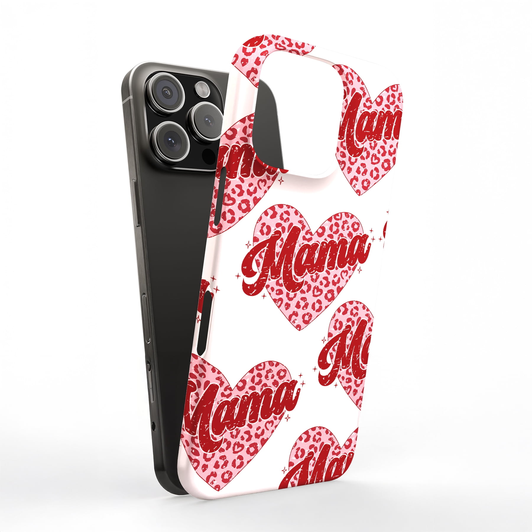 For Apple iPhone 14 Plus, Hard Shell Case, Leopard Heart Print, Styles ...