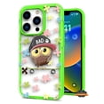thumbnail image 1 of For Apple iPhone 14 Pro (6.1") Fashion Pattern Design Shockproof Protection TPU Rubber Frame and Hard Back Slim Phone Case Cover by Xpression - Bad Owl, 1 of 6