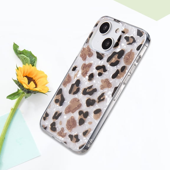 For Apple iPhone 14 Pro (6.1") Multi Layer TPU Design Pattern Fashion Rubber Hybrid Hard PC TPU Shockproof Bumper Case Cover fit iPhone 14 Pro - Leopard