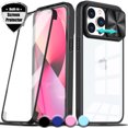 thumbnail image 1 of For Apple iPhone 14 Pro Case With Built In Screen Protector, Camera Lens Cover, Anti Yellow Clear 360 Degree Full-Body Protective Cover, 1 of 7