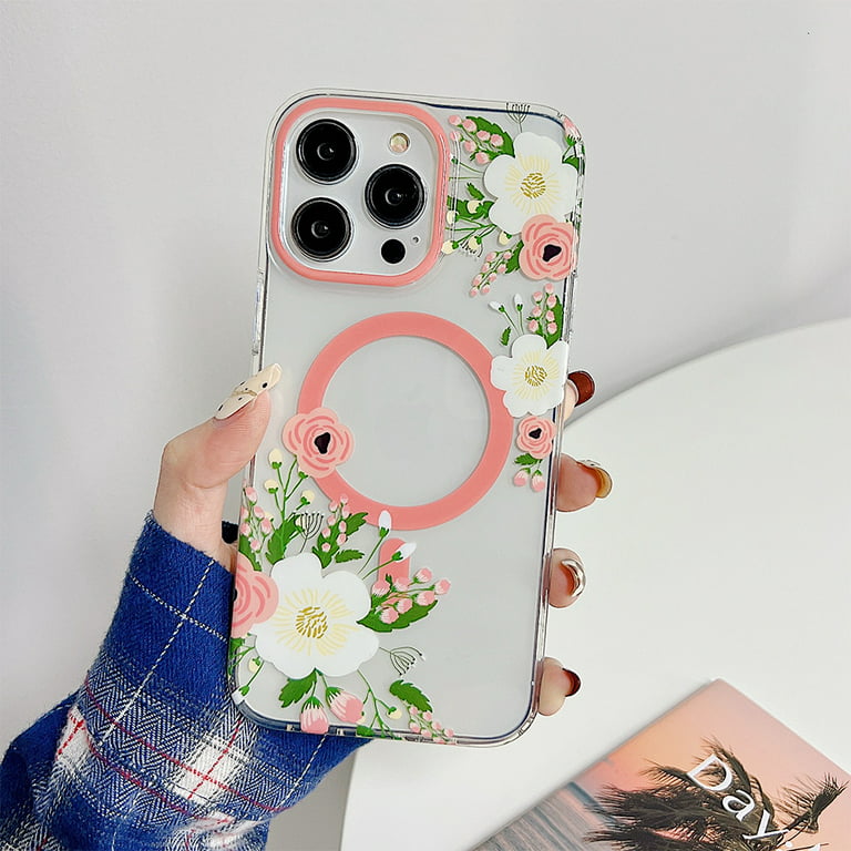  iPhone 13 Mixed Flower Bouquet Floral Pattern Case