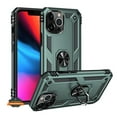 thumbnail image 1 of For Apple iPhone 14 Pro Max (6.7") Shockproof Hybrid Dual Layer PC + TPU with Ring Stand Metal Kickstand Heavy Duty Phone Case Cover by Xpression - Green, 1 of 9