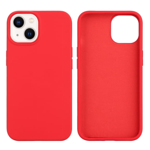 For Apple iPhone 15 6.1 inch Matte Simple Shockproof Protective Hybrid Case Cover Red