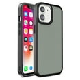 thumbnail image 1 of For Apple iPhone 15 Plus 6.7 inch Slim Matte Colored Frame Shockproof Hybrid Case Cover Black, 1 of 4
