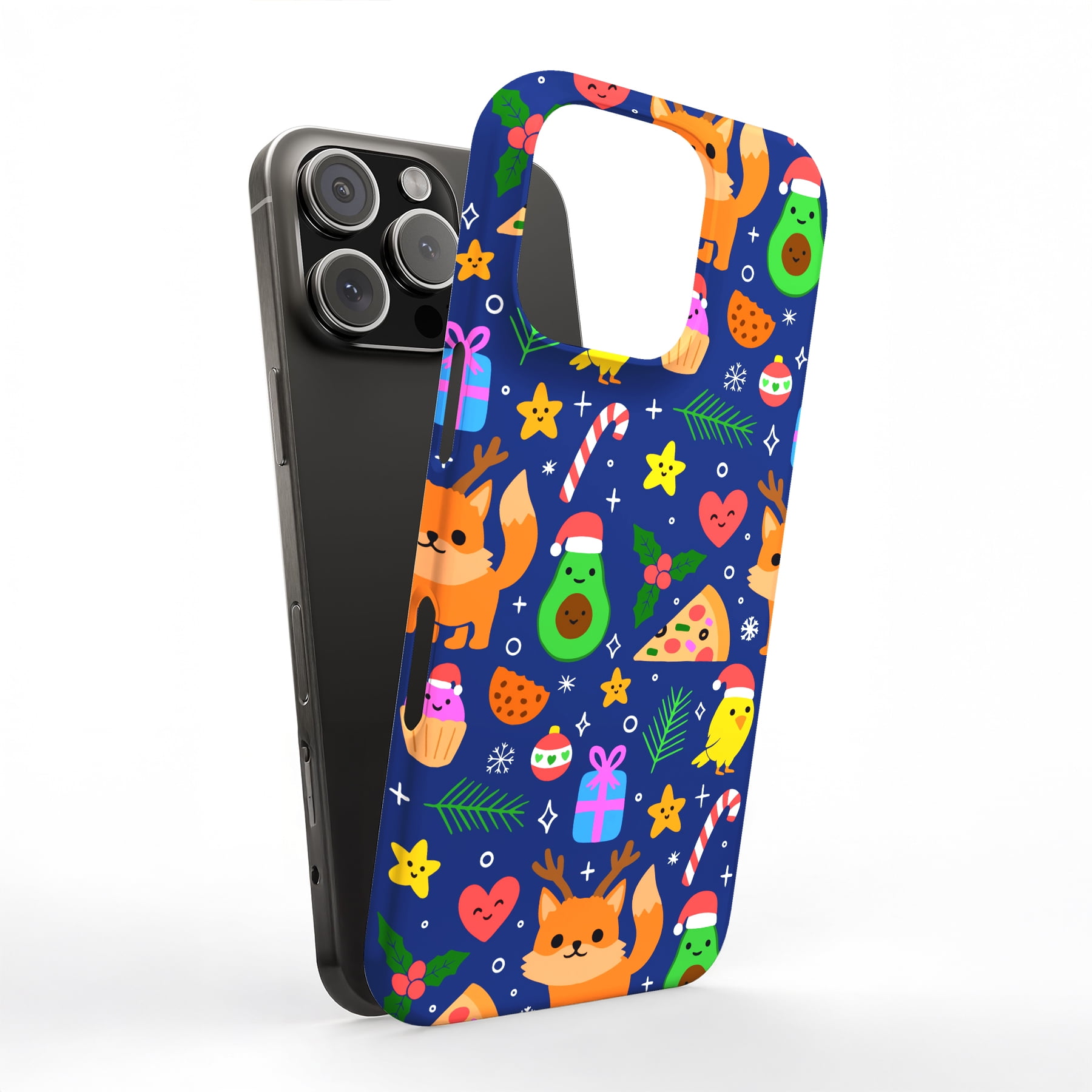For Apple iPhone 15 Plus, Hard Shell Case, Cute Xmas Print, USA - Walmart.com
