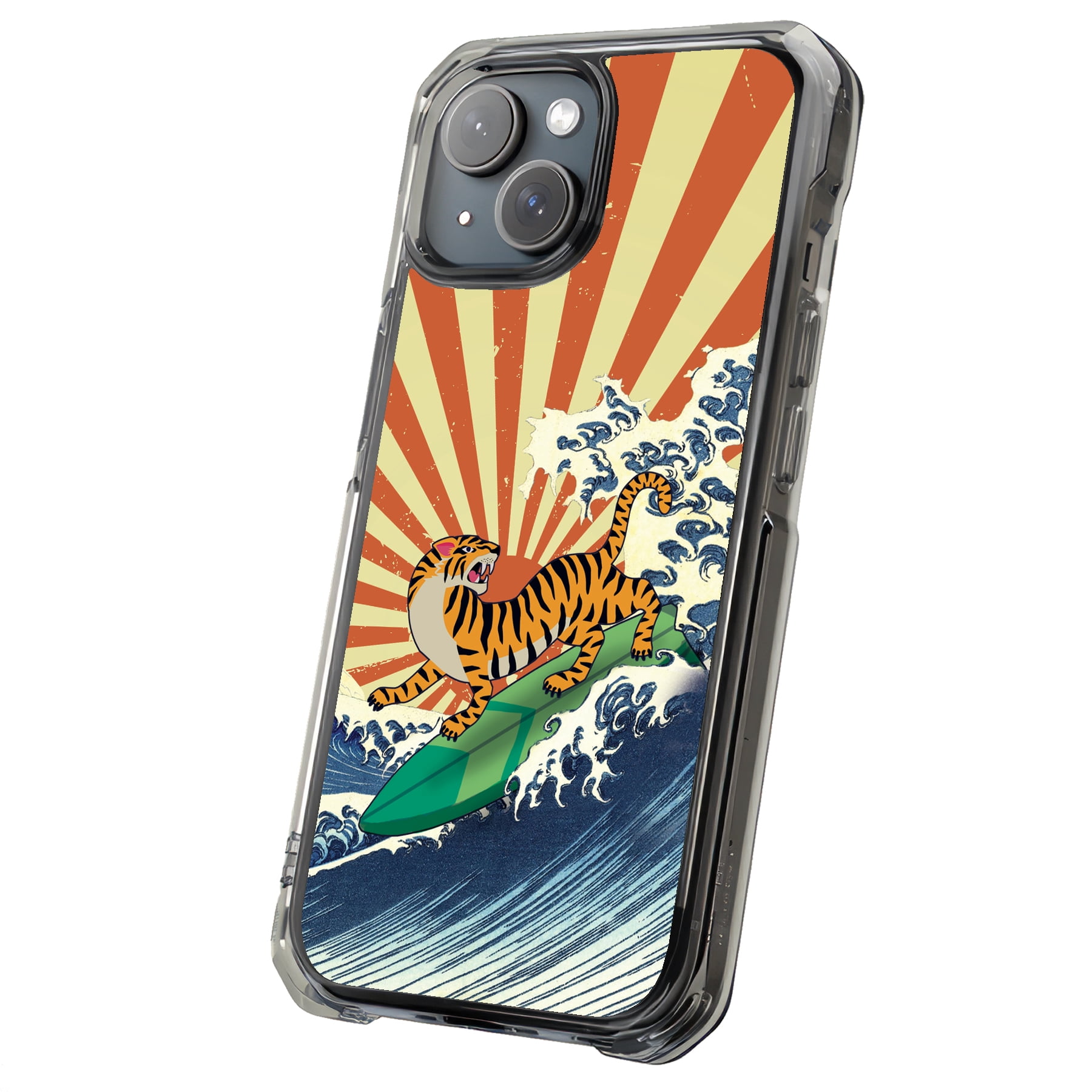 For Apple iPhone 15 Plus, MagSafe Rugged Case, Japanese Tiger Print, USA - Walmart.com