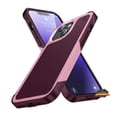 thumbnail image 1 of For Apple iPhone 15 Pro Max (6.7") Shockproof Non-Slip Textured Heavy Duty Rugged TPU Drop Military Protection Bumper Phone Case Cover by Xpression - Pink Burgundy, 1 of 7