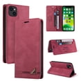 thumbnail image 1 of For Apple iPhone 15 Wallet Case, PU Leather RFID Blocking Card Slots Magnetic Flip Holder Slim Durable Protective Phone Case Cover For iPhone 15, Red, 1 of 9