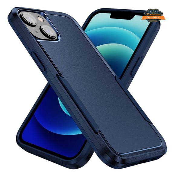 For Apple iPhone 16 Pro Hybrid Bumper Dual Layer TPU + PC Heavy-Duty Military-Grade Rubber Defender Protective Phone Case Cover by Xpression - Blue