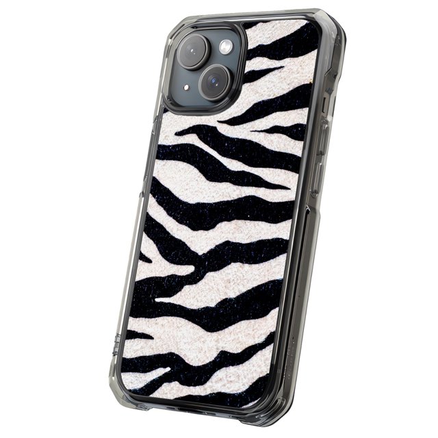 For Apple iPhone 16 Pro, MagSafe Rugged Case, Zebra Stripe 1 Print, USA - Walmart.com
