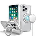thumbnail image 1 of For Apple iPhone 16 Pro Max (6.9") Magnetic [Compatible with Magsafe] with 360° Rotatable Ring Holder Invisible Stand Transparent Cover ,Xpm Phone Case [ Clear ], 1 of 7