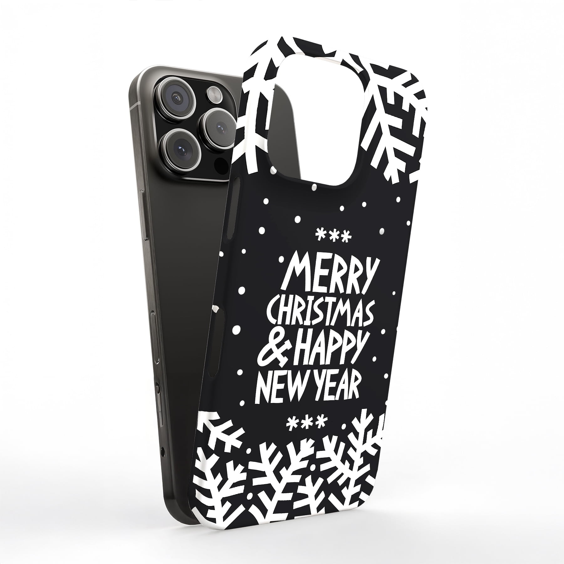 For Apple iPhone 16 Pro Max, Hard Shell Case, Merry Christmas Print, USA - Walmart.com