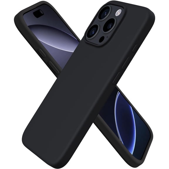 For Apple iPhone 16 Pro Max Scratch Resistant Camera Lens Protector Shockproof Hybrid Case Cover Black