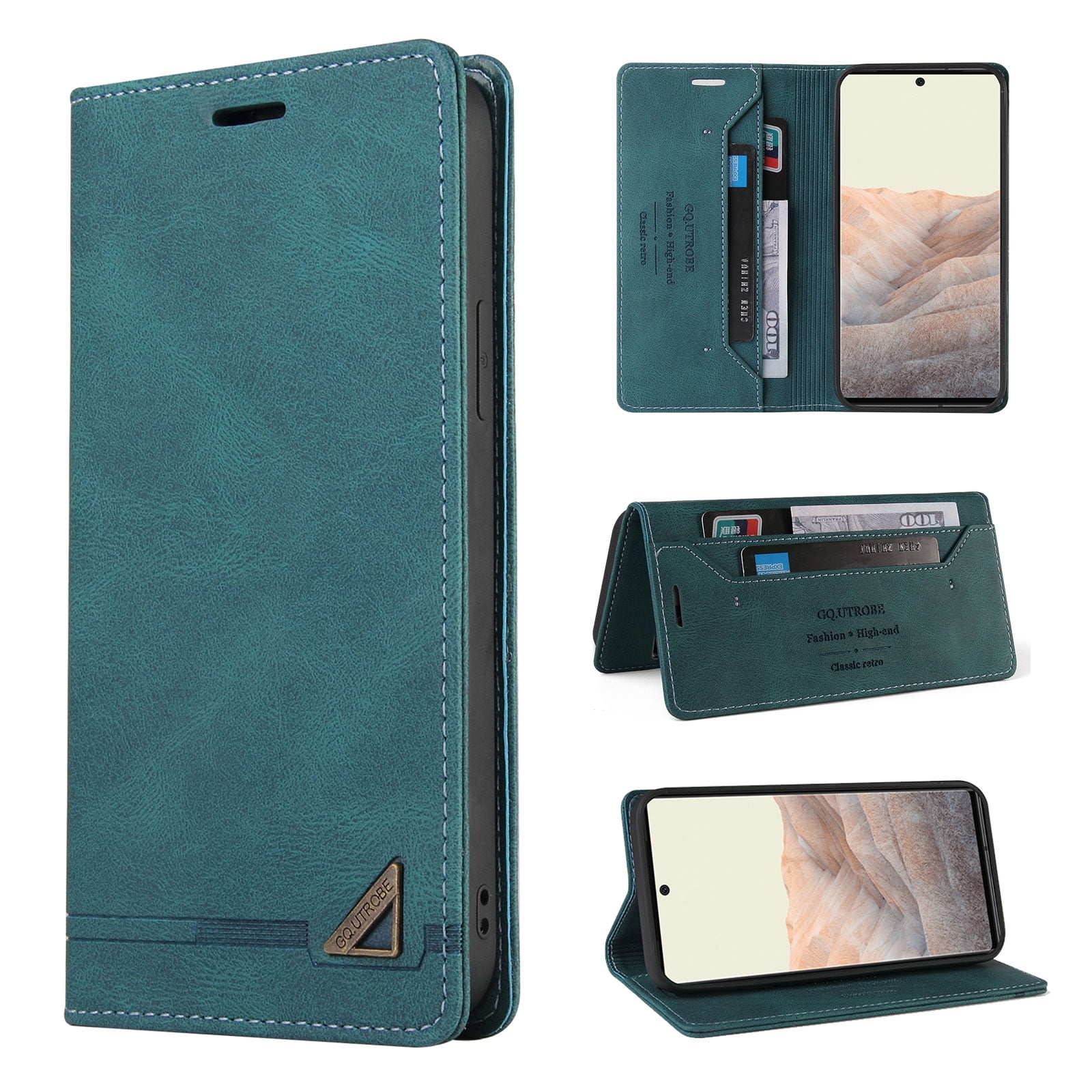 For Apple iPhone 16 Wallet Case, PU Leather RFID Blocking Card Slots