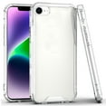thumbnail image 1 of For Apple iPhone 16e Case, Clear Colored Shockproof Transparent Hard PC + Rubber TPU Hybrid Bumper Shell Slim Protective Phone Cover (Clear), 1 of 10