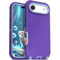 thumbnail image 1 of For Apple iPhone Air Case Shockproof Dust/Drop Proof 3 in 1 Full Body Rugged Heavy Duty Durable Cover Purple, 1 of 5