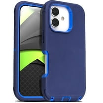 For Apple iPhone 17 Case Shockproof Dust/Drop Proof 3 in 1 Full Body Rugged Heavy Duty Durable Cover Blue