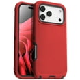 thumbnail image 1 of For Apple iPhone 17 Pro Case Shockproof Dust/Drop Proof 3 in 1 Full Body Rugged Heavy Duty Durable Cover Red, 1 of 6