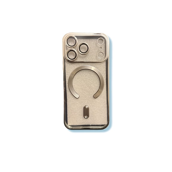 For Apple iPhone 17 Pro - Lens Film Camera Protector TPU Electroplating Magnetic Wireless Charging Phone Cover Shell Case