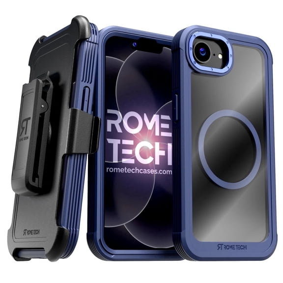 For Apple iPhone 17e/16e Defender Crystal Case With invisible Magsafe - Blue