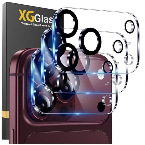 NevEND For iPhone 18 Pro Camera Lens Protector, 3-Pack Shatterproof Tempered Glasses Anti-Scratch Full Coverage
