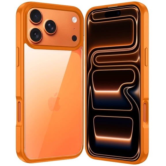 For Apple iPhone 18 Pro Max HQ Transparent Thick 2.0mm Hybrid Case - Cosmic Orange