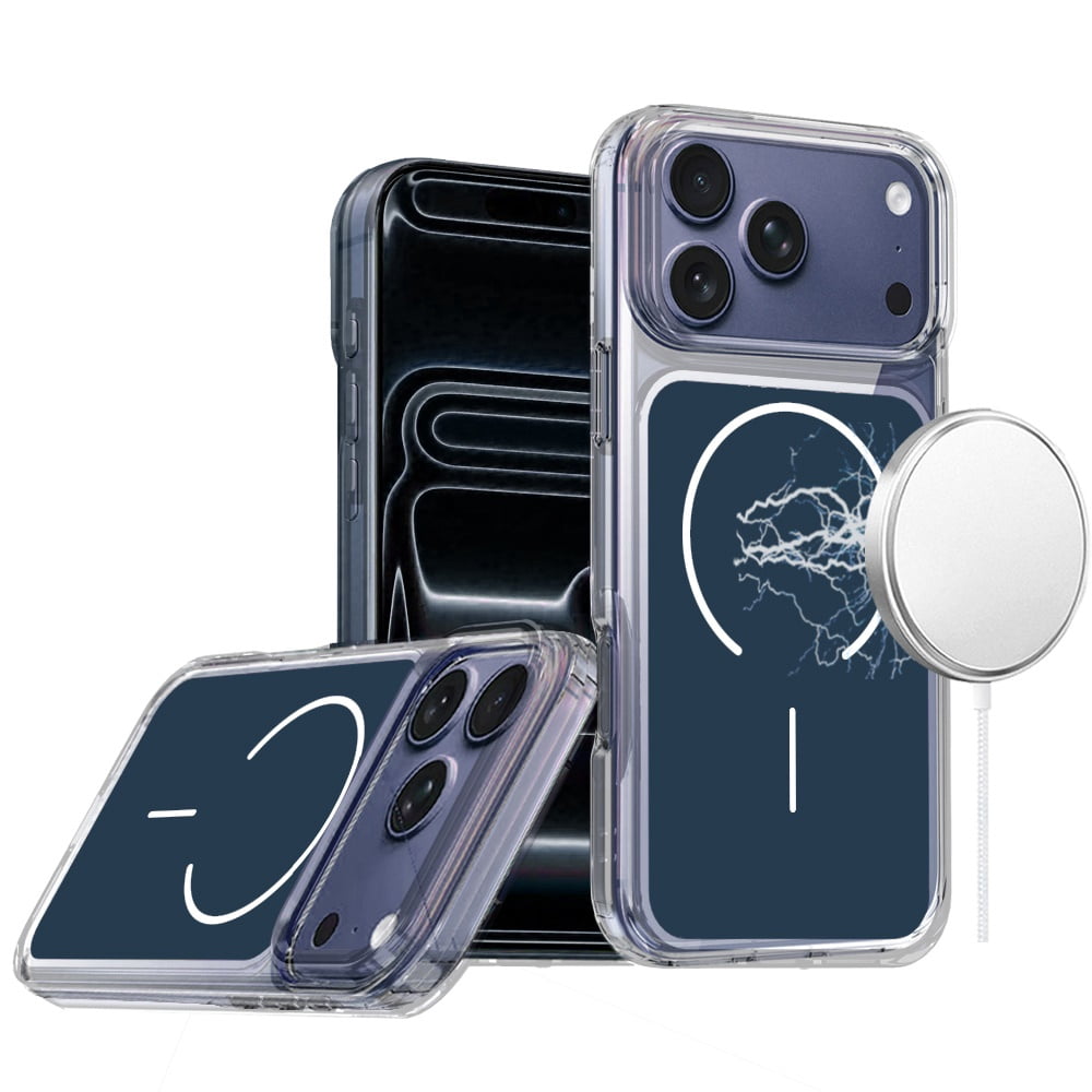For Apple iPhone 18 Pro Max Metallic Transparent Magnetic Hybrid Case ...