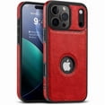 thumbnail image 1 of For Apple iPhone 18 Pro Max / iPhone 17 Pro Max Case, PU Premium Leather Slim Shockproof Cover, Red, 1 of 6