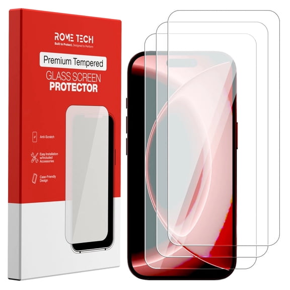 For Apple iPhone 18 Pro Tempered Glass Screen Protector 3 Per Pack